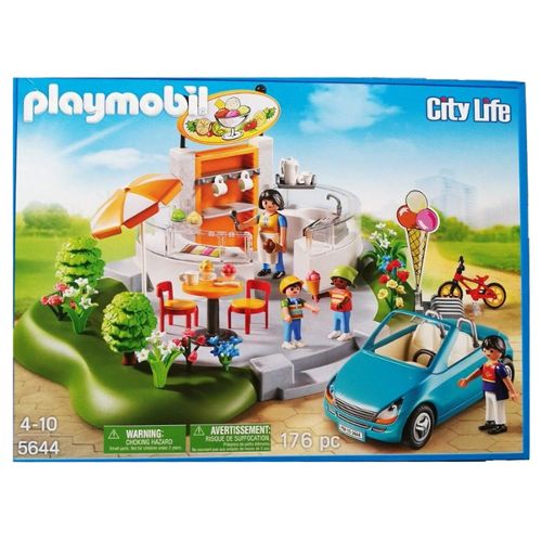 Playmobil City Life 5644 pas cher, Le salon de thé et glacier