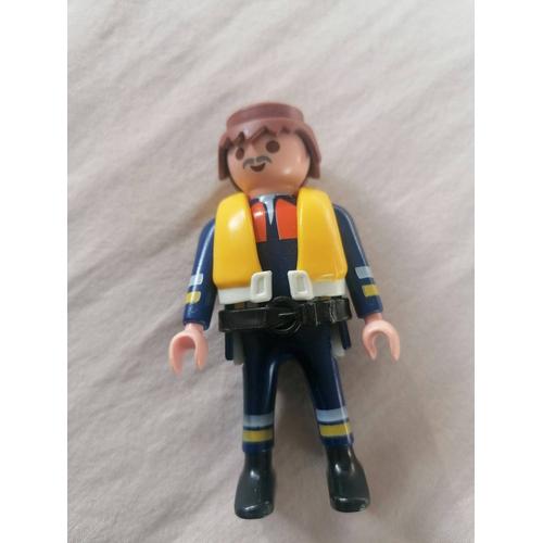 Playmobil Enfant Garçon Bleu Jaune Ligne Bleues et Rouges