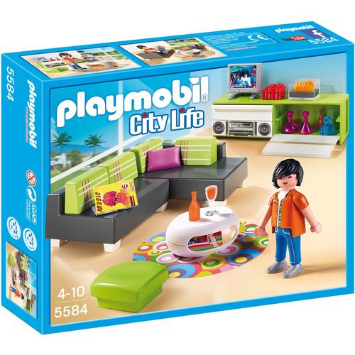 Playmobil City Life 5644 pas cher, Le salon de thé et glacier