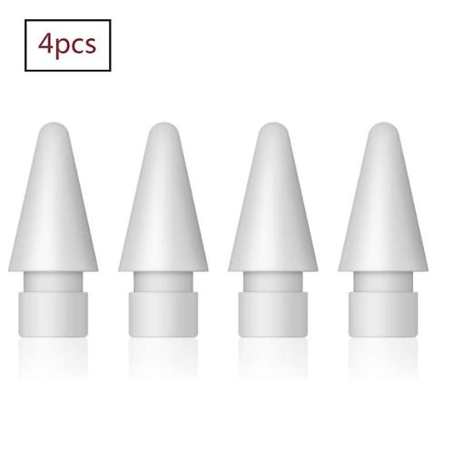 Lot de 6 flintronic Pointes pour Apple Pencil, Nibs de Rechange Compatible avec Apple Pencil 2 et 1 Génération Blanc Pointes de Rechange pour Apple Pencil 2 & 1 Génération 