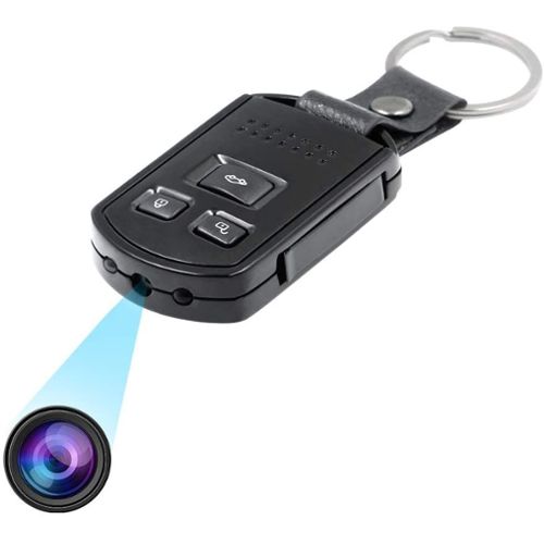 Porte-clés Voiture Avec Caméra Cachée Espion Couleur DVR 5 MP HD 1080p,  Détection de mouvement, HDMI, Angle de vue 140° + Carte 64go
