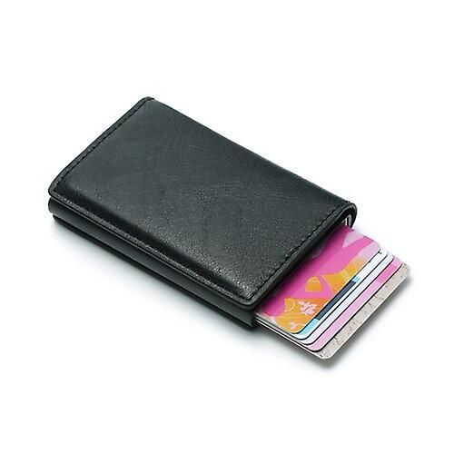 Homme En Cuir Bi-Fold Portefeuille & porte-cartes FI4002L-Noir #118 