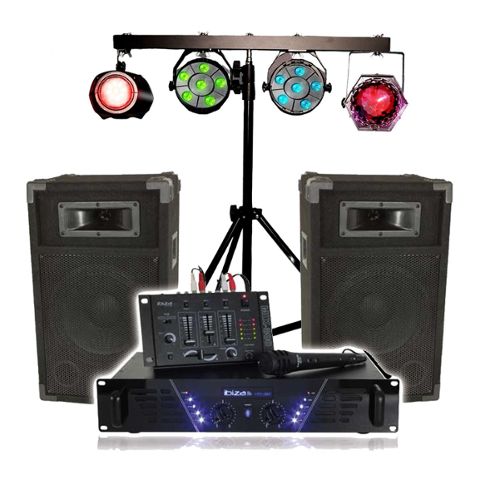 Pack light DJ 5 jeux de lumière compacts et puissants, 1 Portique