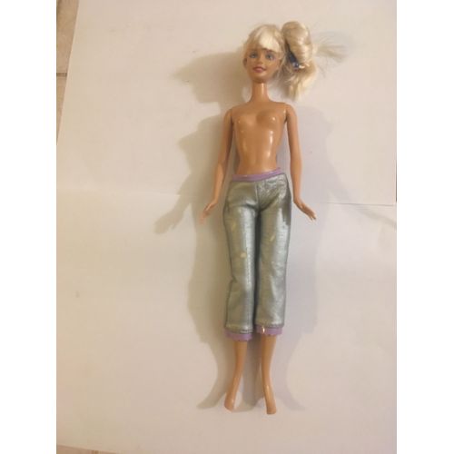 Poupée Barbie métissée - robe de soirée jaune - chaussures - 1999