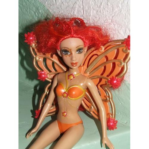 POUPEE BARBIE FAIRYTOPIA MATTEL ROUSSE AILES AU DOS 28 CM