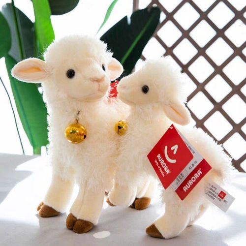 Mini figurines de mouton en peluche de Simulation, jouets en peluche