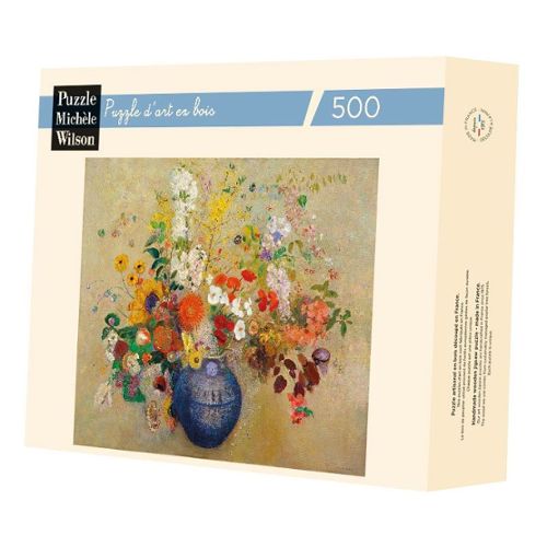Puzzle 2000 pièces : elégante nature morte aux fleurs, eugène bidau  Castorland