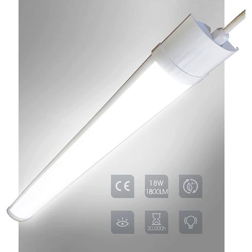 Réglette LED étanche 150cm 55W IP65 avec détecteur - Blanc Froid 6000K -  8000K - SILAMP