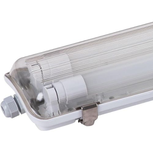Kit de Réglette LED étanche + Tube Néon LED 120cm T8 36W - Blanc Neutre  4000K - 5500K - SILAMP