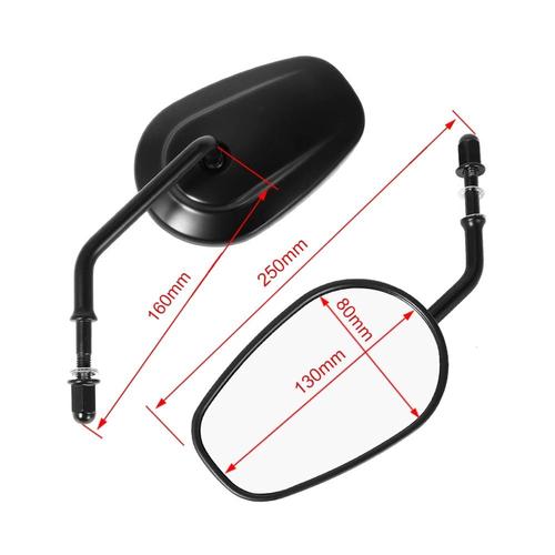 Rétroviseur de Moto Rétroviseur De Moto 2 Pièces, Réflecteur De Guidon  Réglable, Rétroviseur Latéral De Moto Transparent Pour  Chopper,Cruiser,Bobber : : Auto et Moto