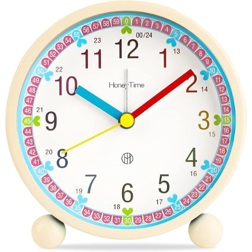 Réveil Numérique en Bois,Réveil LED Horloge Digitale sans Tic-tac avec  Affichage Date, Température, Horloge