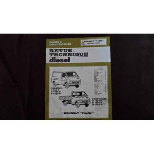 Revue technique automobile Renault Trafic: Eclairage plaque d
