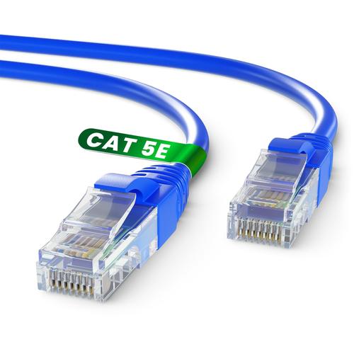 TBMax Câble Ethernet 5m Cat 6 Plat Câble Ethernet Réseau Haut Débit RJ45  Câble LAN Gigabit