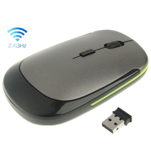 Souris sans fil pliable 2,4 G, silencieuse souris Bluetooth avec récepteur  USB, 1200 dpi pour ordinateur portable Microsoft (noir) : :  Informatique