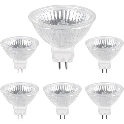 Ampoule Halogene GU5.3 50W 12V, 800lm Blanc Chaud 2700K Dimmable, Ampoule  Spot Halogène MR16, pack de 6