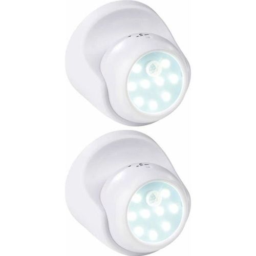 Spot LED sans fil 2 W / 100 lm / 360° avec capteurs de mouvement et  dobscurité [Luminea]