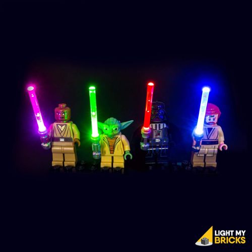 Set de 4 Stylos en gel Star Wars LEGO - Sabre laser, sur Close Up