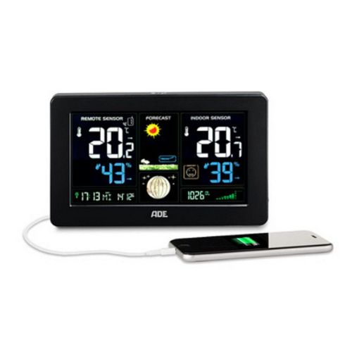 Acheter Station météo WIFI sans fil, hygromètre intérieur et extérieur,  thermomètre, affichage de la température et de l'humidité