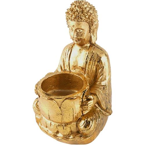 Generic Statuette BOUDDHA RIEUR Avec DRAGON - Prix pas cher