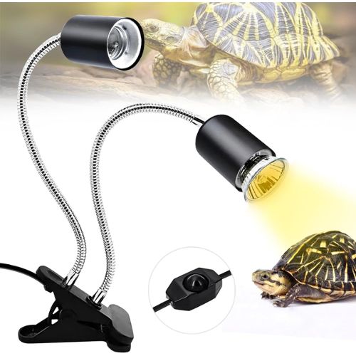Douille de lampe E27 à pince avec interrupteur pour tortues
