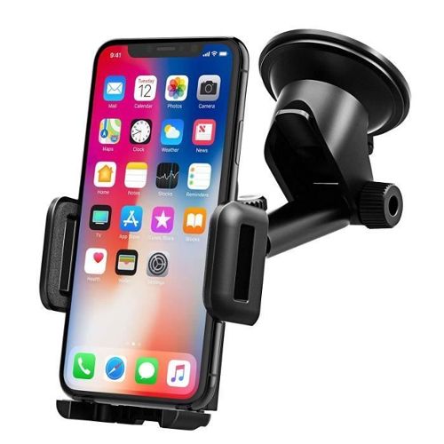 Accezz Support de téléphone de voiture pour iPhone 15 Pro Max - Chargeur  sans fil - Tableau de bord et pare-brise - Noir