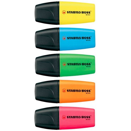 Surligneur pastel STABILO BOSS ORIGINAL Pastel - Pochette de 6 Surligneurs  pastels, Coloris assortis : : Fournitures de bureau