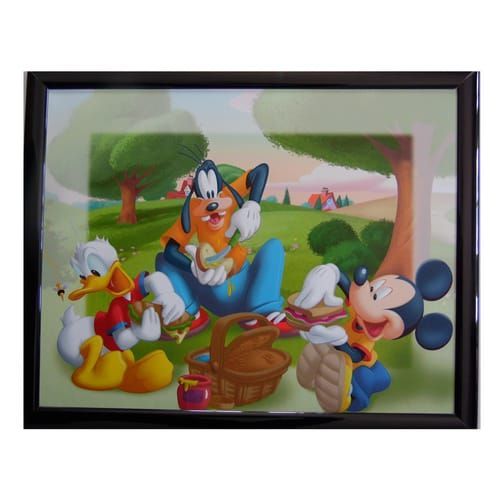 Tableau Crystal Art à diamanter - Mickey et Minnie - 30 x 30 cm