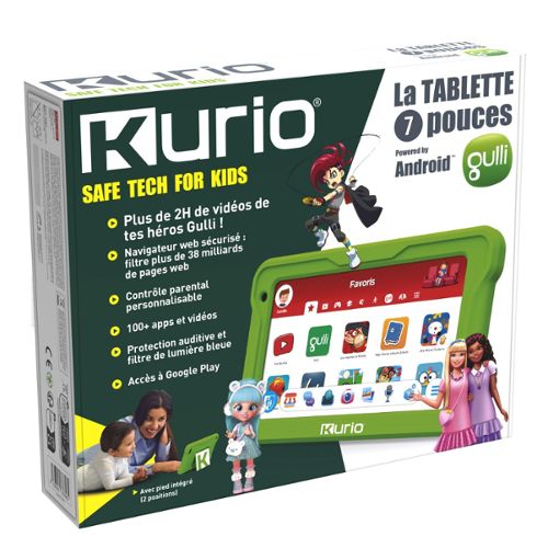Protection en néoprène 2015 DURAGADGET Housse Verte pour Tablette Enfant Kurio Tab 2 Extreme 2 et Motion 2 by Gulli 