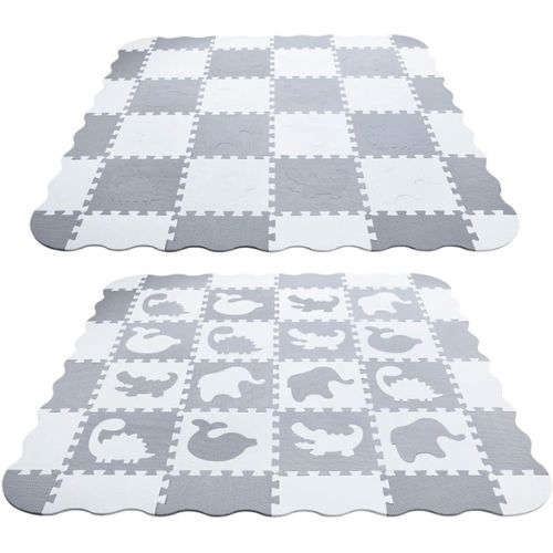 12x Tapis mousse de sol ensemble tapis puzzle fitness protection