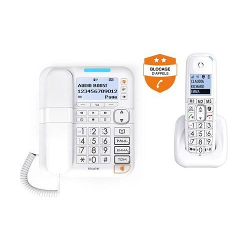 Téléphone fixe sans fil 4G avec fonction Hotspot et radio FM TTF-405