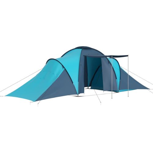 Outsunny Tente De Camping Familiale 4-6 Personnes 2 Cabines