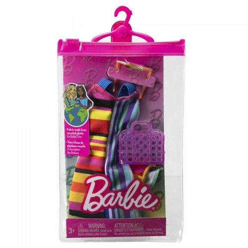 Vêtements pour Barbie 2 tenues mode robe Habit poupée Mattel HBV68