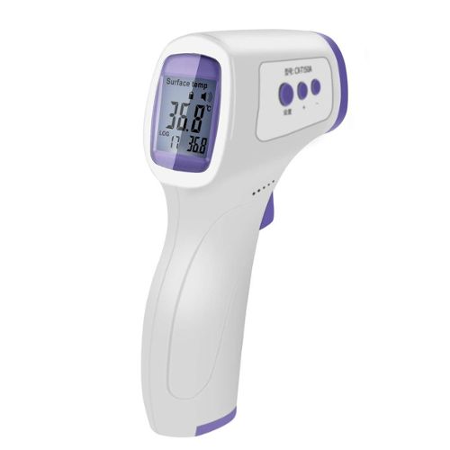 Thermomètre frontal adulte Thermomètre infrarouge avec alerte de fièvre 2  en 1 Thermomètre frontal sans contact avec fonction mémoire, écran LCD