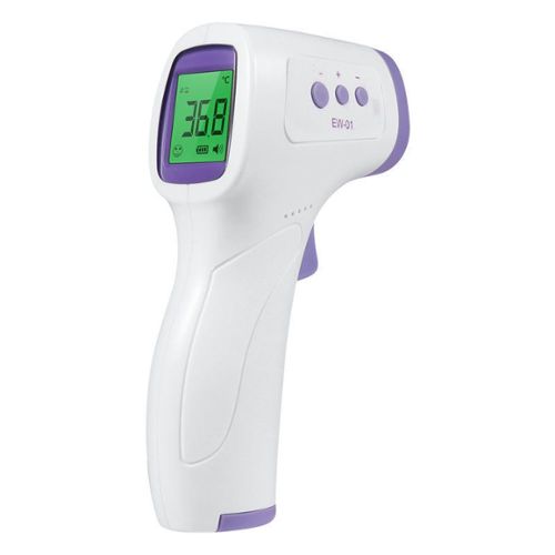 XQxiqi689sy Thermomètre auriculaire numérique infrarouge sans contact avec écran LCD Taille unique violet