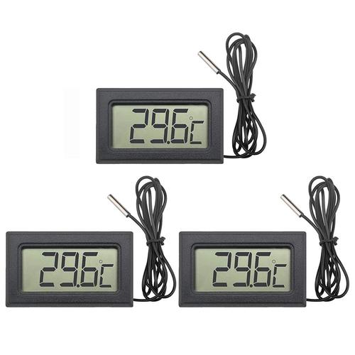 Thermomètre GENERIQUE Thermomètre lcd numérique hygromètre humidité mètre  horloge de température intérieure de la pièce