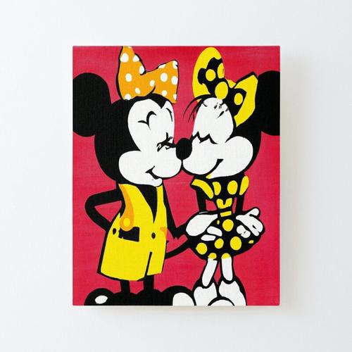 Mickey & Minnie Mouse True Love Impression D'art 60x80cm