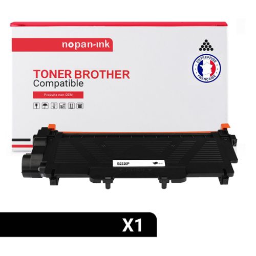 Cartouche de Toner (x2) de marque Visiodirect type TN-2420 Noir