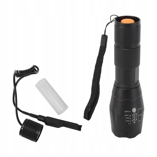 Generic Torche Lampe De Poche Étanche Tactique Led Flash Rechargeable-Noir  - Prix pas cher