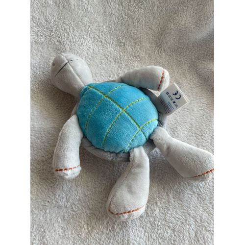 Doudou Doudou tortue gris et bleu Obaïbi 
