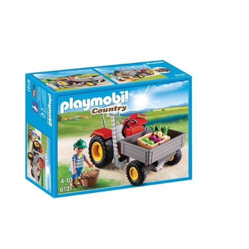 Jouet Playmobil 123 Fermier avec tracteur et remorque 6964