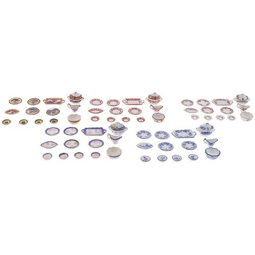 Lot De + De 50 Pièces Vaisselle Miniature Pour Poupée Ou Dînette