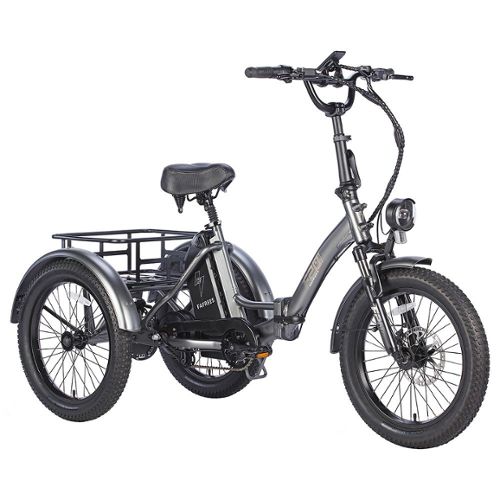 Vélo électrique RCB Vélo Électrique 20x4.0 VTT Fat EBike Electrique Pliable, Batterie Moteur 250W, 48V 15AH,Portée 45-80km Noir
