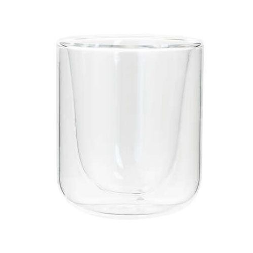 Lot de 2 tasses à expresso en verre à double paroi - En forme de c¿ur - 350  ml - Avec anse - Passe au lave-vaisselle