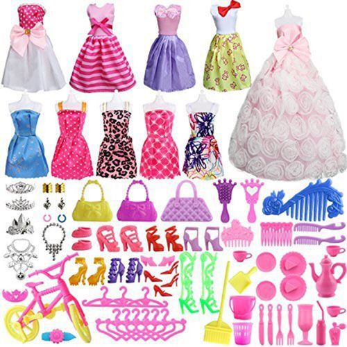 10 pièces de 30 cm poupée Barbie vêtements accessoires vêtements de mode  robes