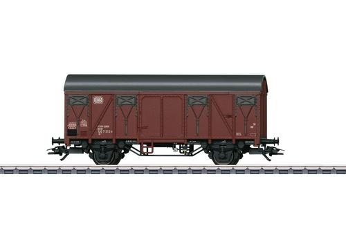 Wagon Couvert Hornby Échelle O - Portes Coulissantes - Métal Blanc - Époque 3 - Vintage 1960
