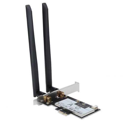 Carte WiFi AX210 - Carte réseau Intel Ax210 Pcie wi fi 6 802.11ax Tri bande  5.3/5/6Ghz adaptateur sans fil pour PC Bluetooth 2.4 antenne wifi cle wifi  carte wifi pc carte pci