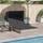 Chaise longue en rotin