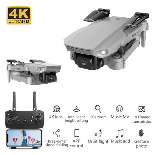 Drone Caméra Enfants Adultes Pliable - 720P/1080P/4K HD Grand Angle Débutant  FR