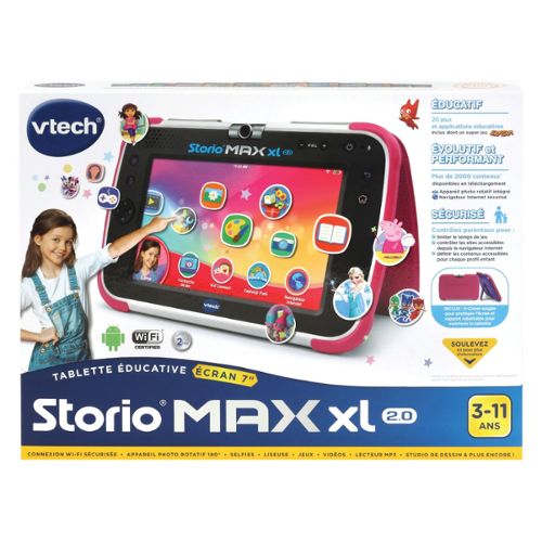 VTECH Tablette Storio Max 2.0 5 Rose pas cher 
