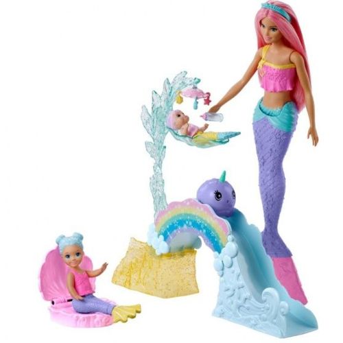 Poupée Barbie sirène Dreamtopia Couleurs et lumières - Poupée - Achat &  prix